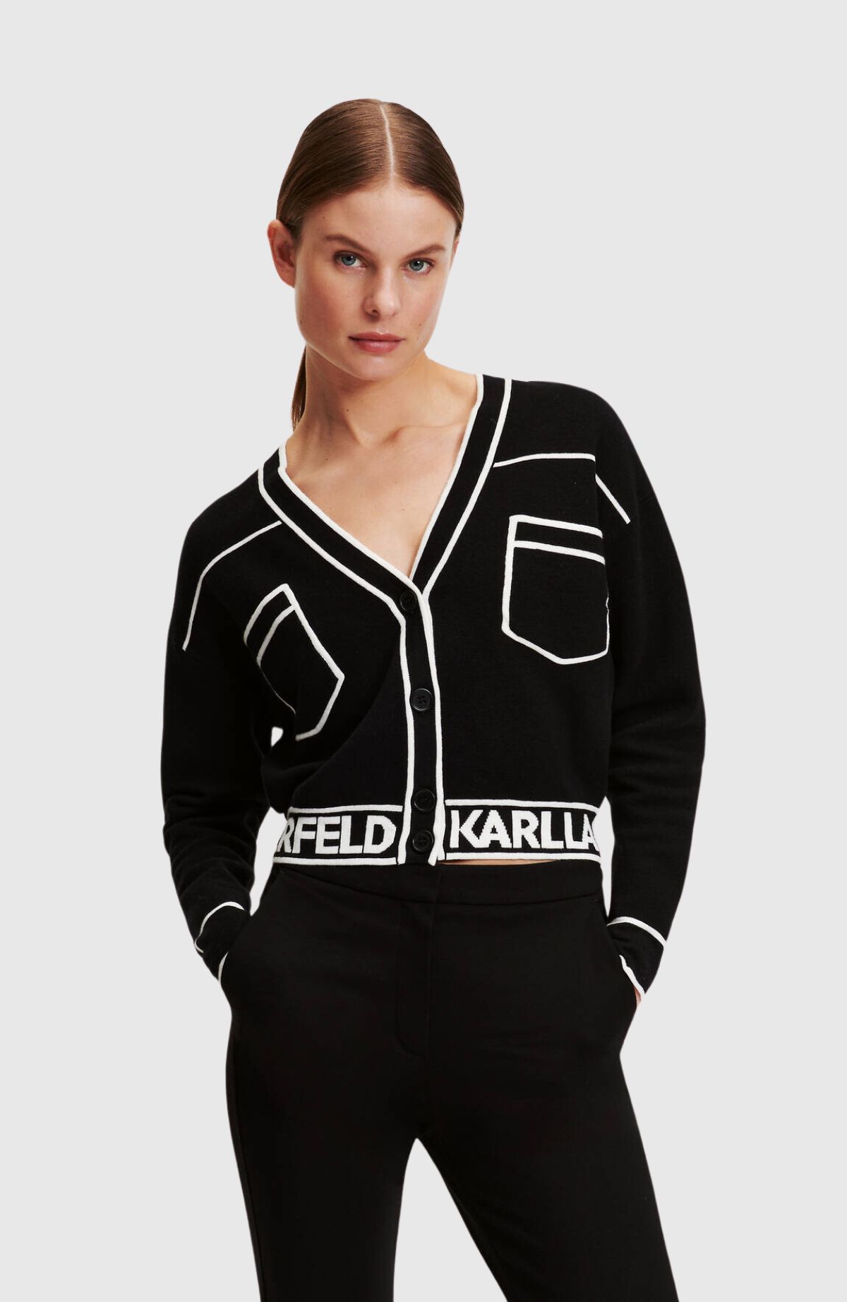 Short Logo Cardigan