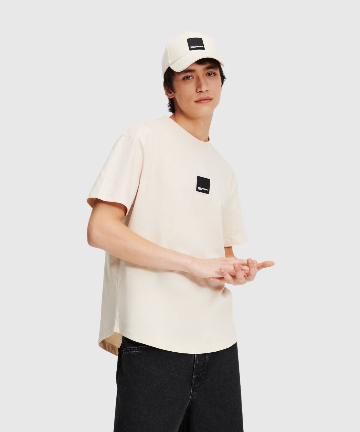 KLJ Regular Curved Hem Tee