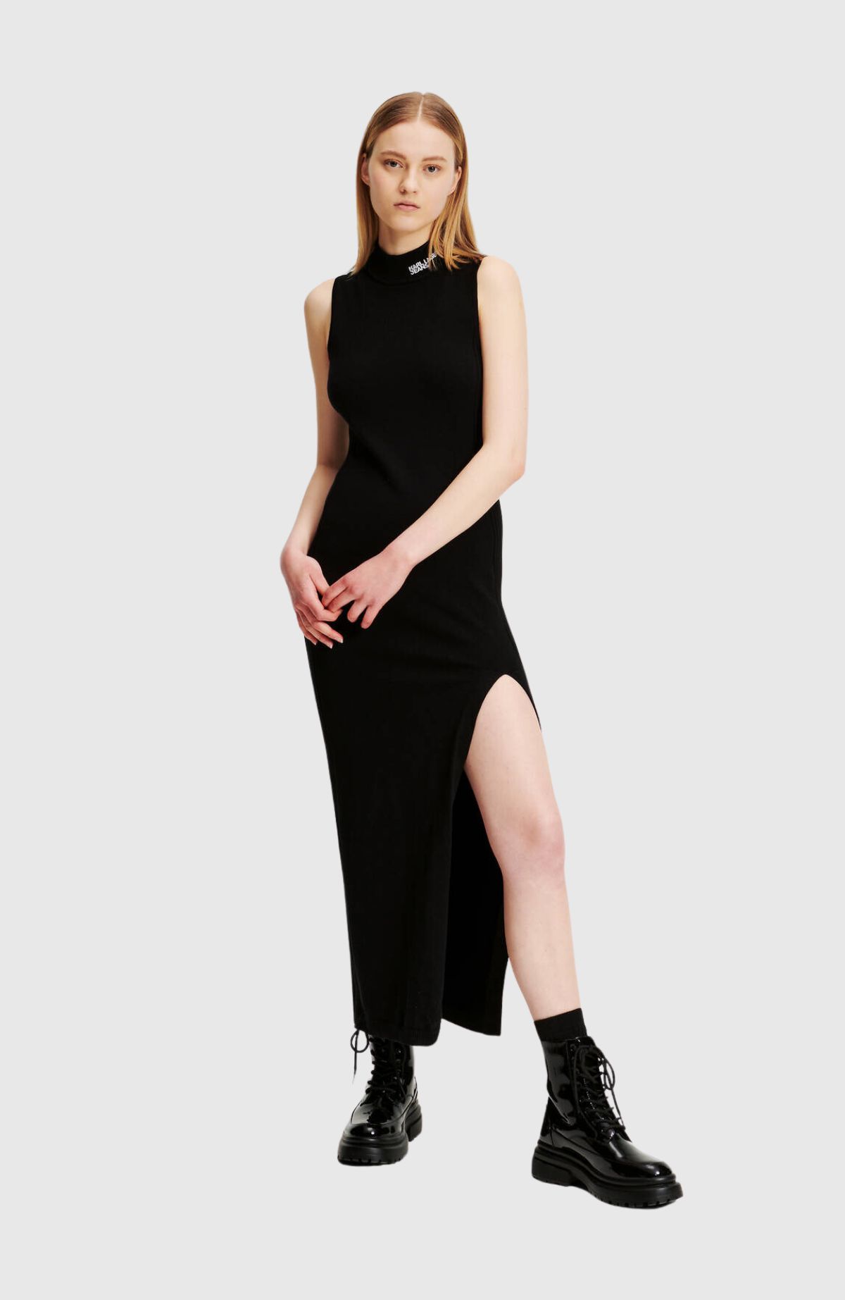 KLJ Knitted Long Slvless Dress