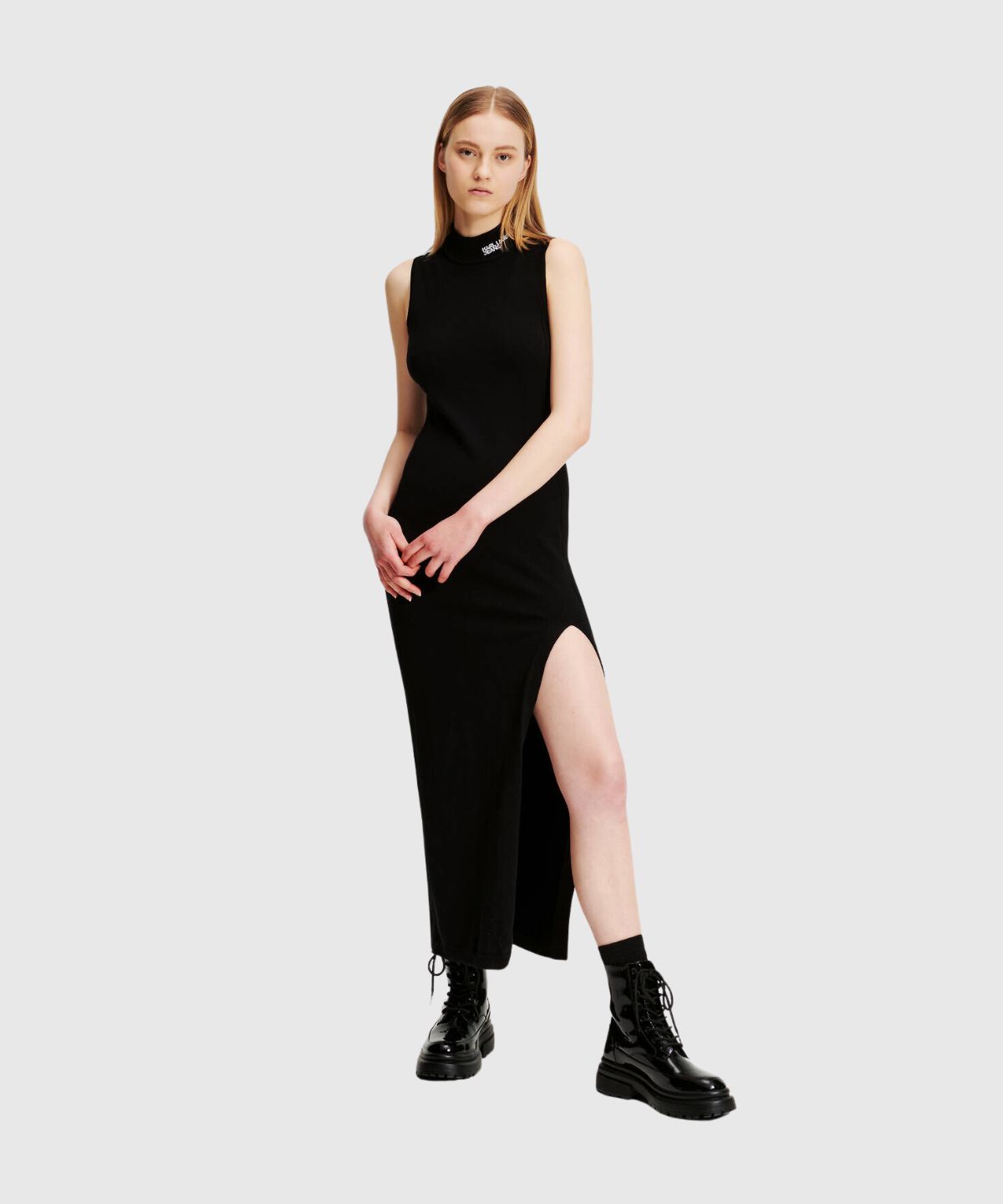 KLJ Knitted Long Slvless Dress