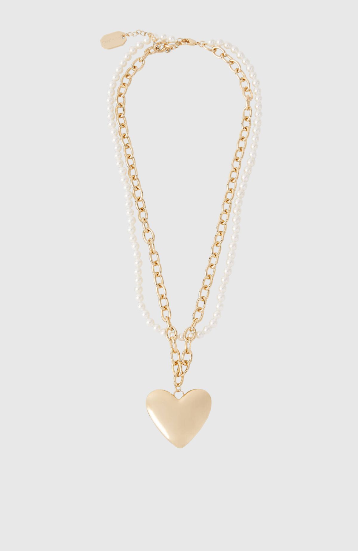 K/Heart Pearls Necklace