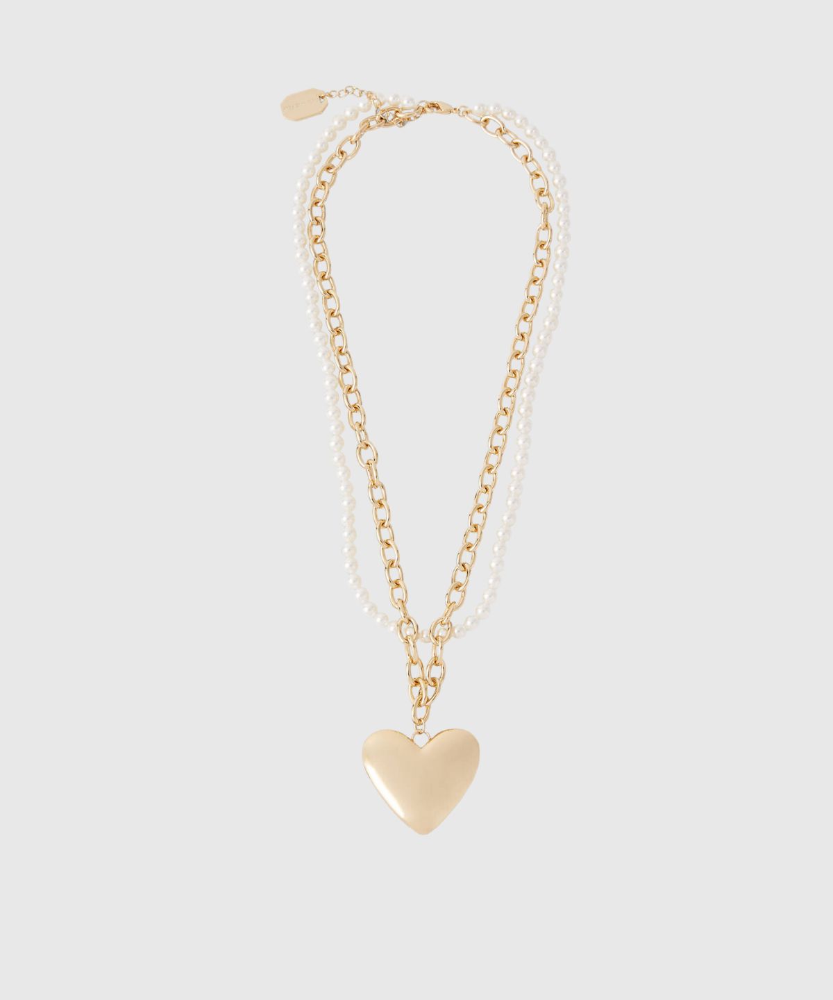 K/Heart Pearls Necklace