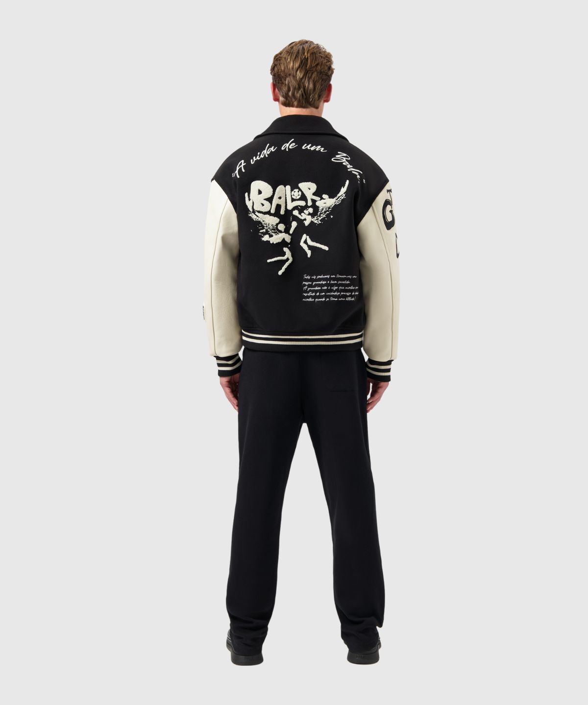 Game of the Gods Graffiti Box Fit Varsity Jacket