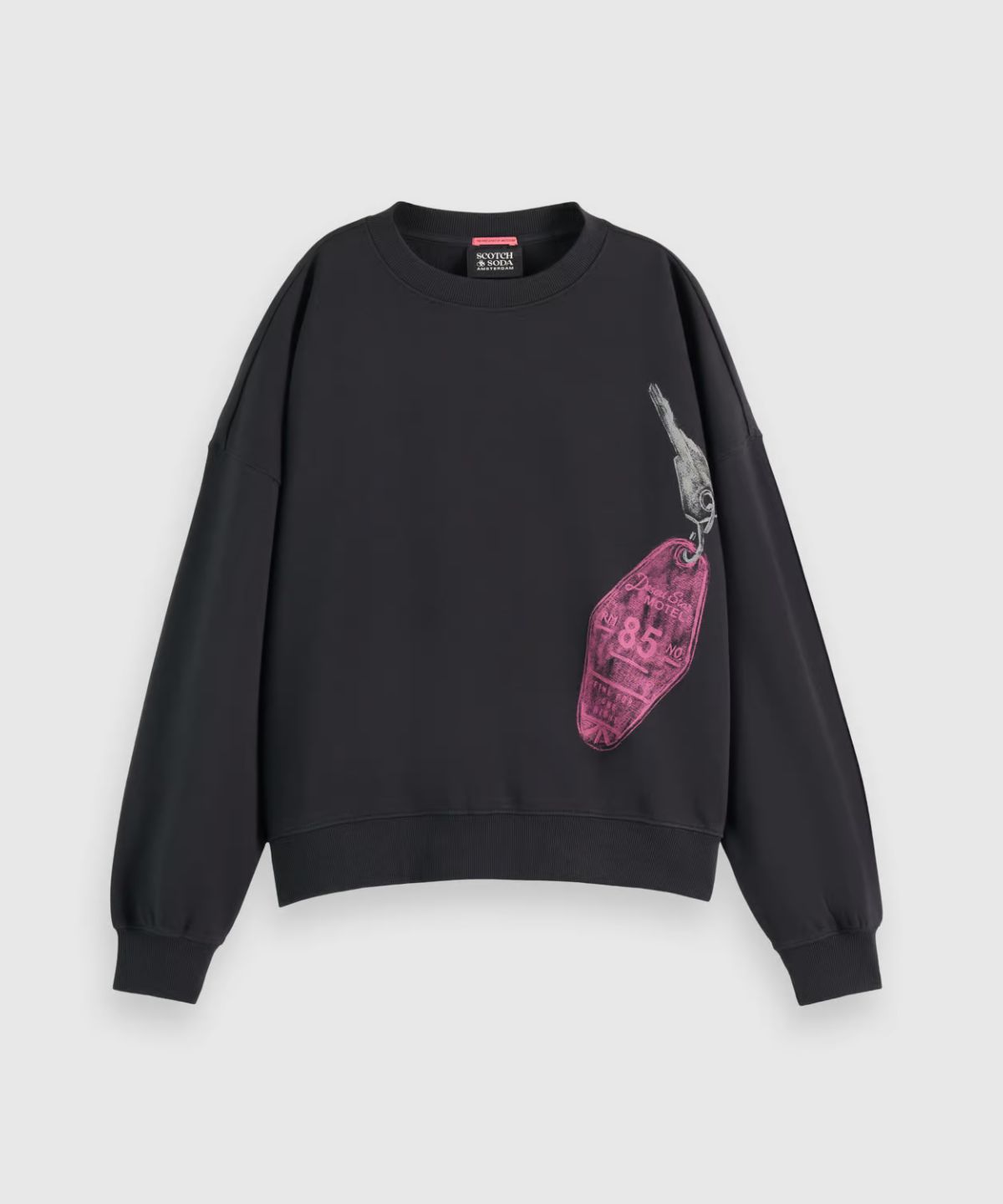 Boyfriend fit sweatshirt with front artwork