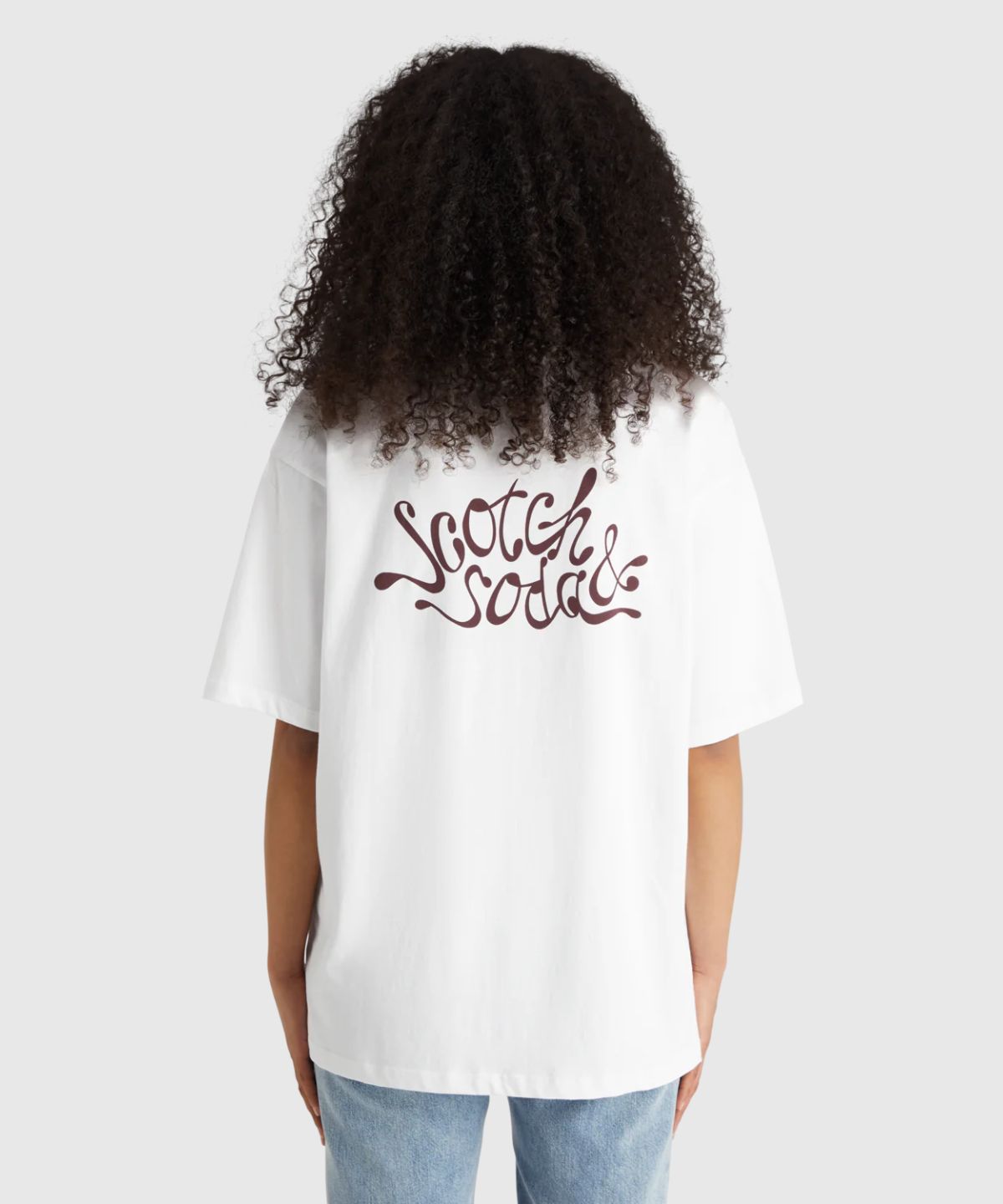 Oversized fit T-shirt with front and back artwork