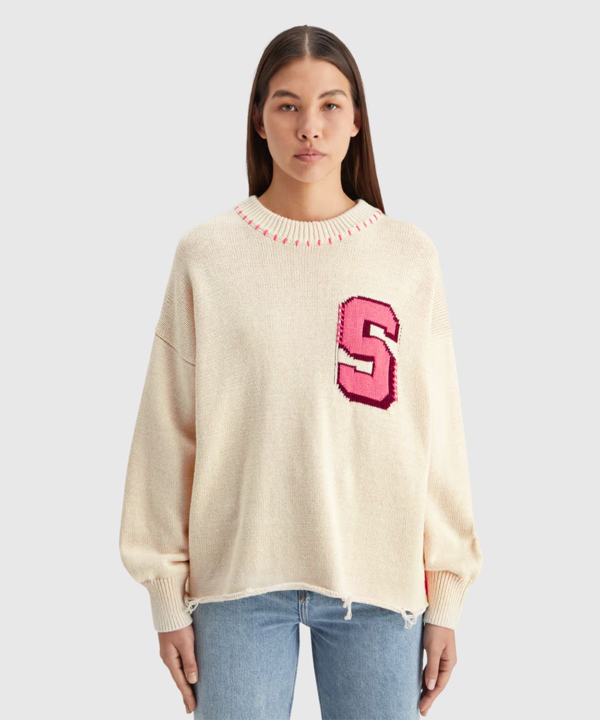 Varsity oversized pullover