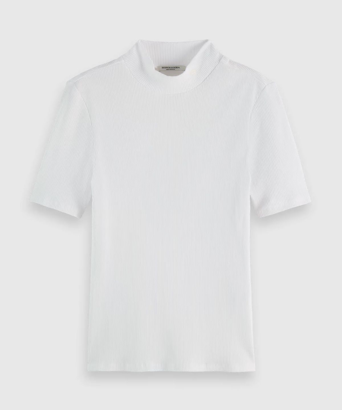 Core Mock neck rib t-shirt