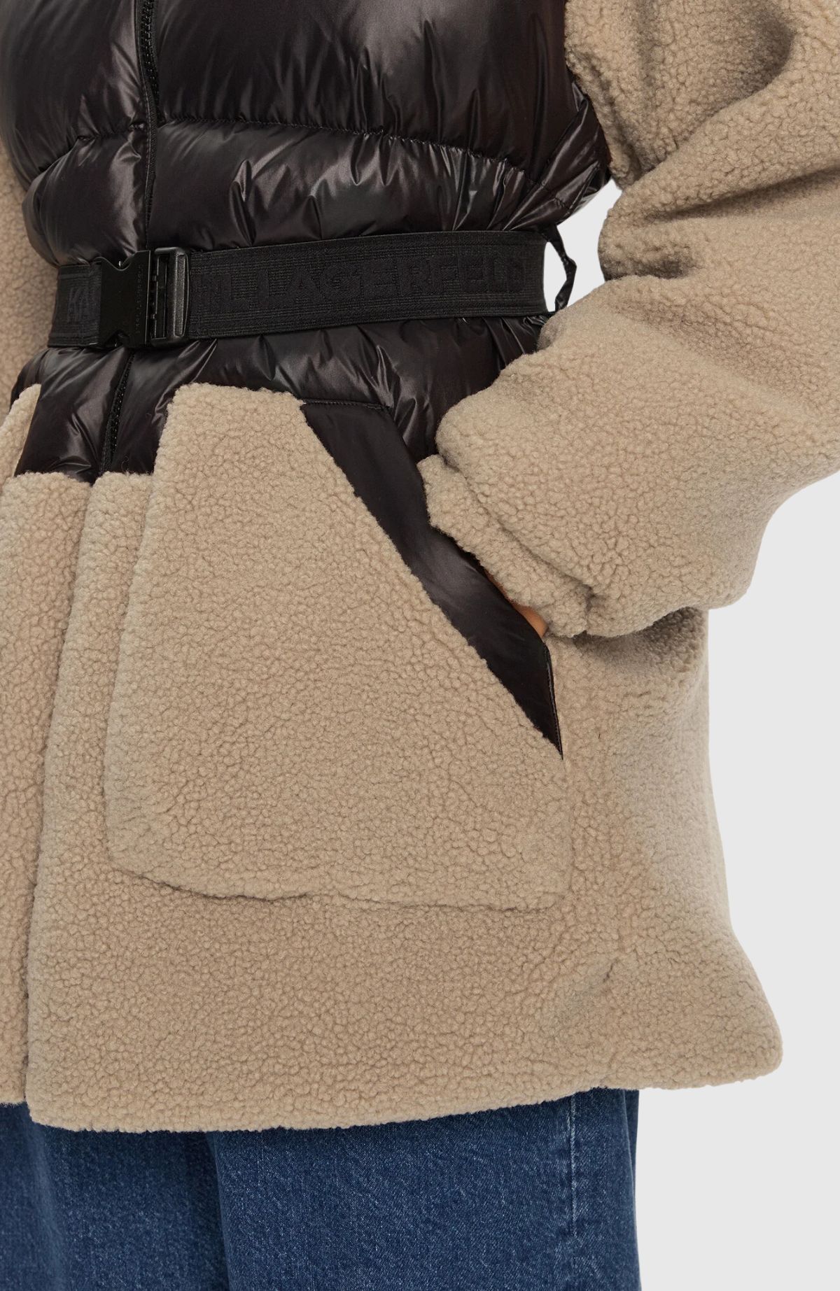 Shearling Mix Down Jacket