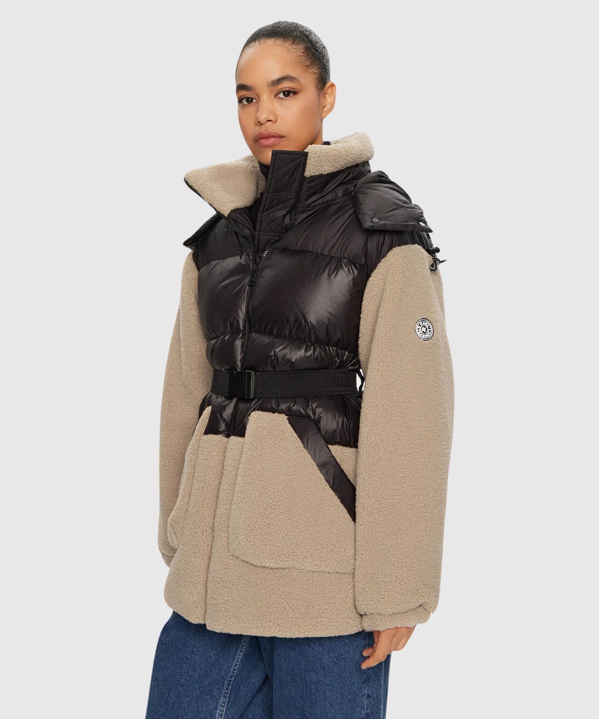 Shearling Mix Down Jacket