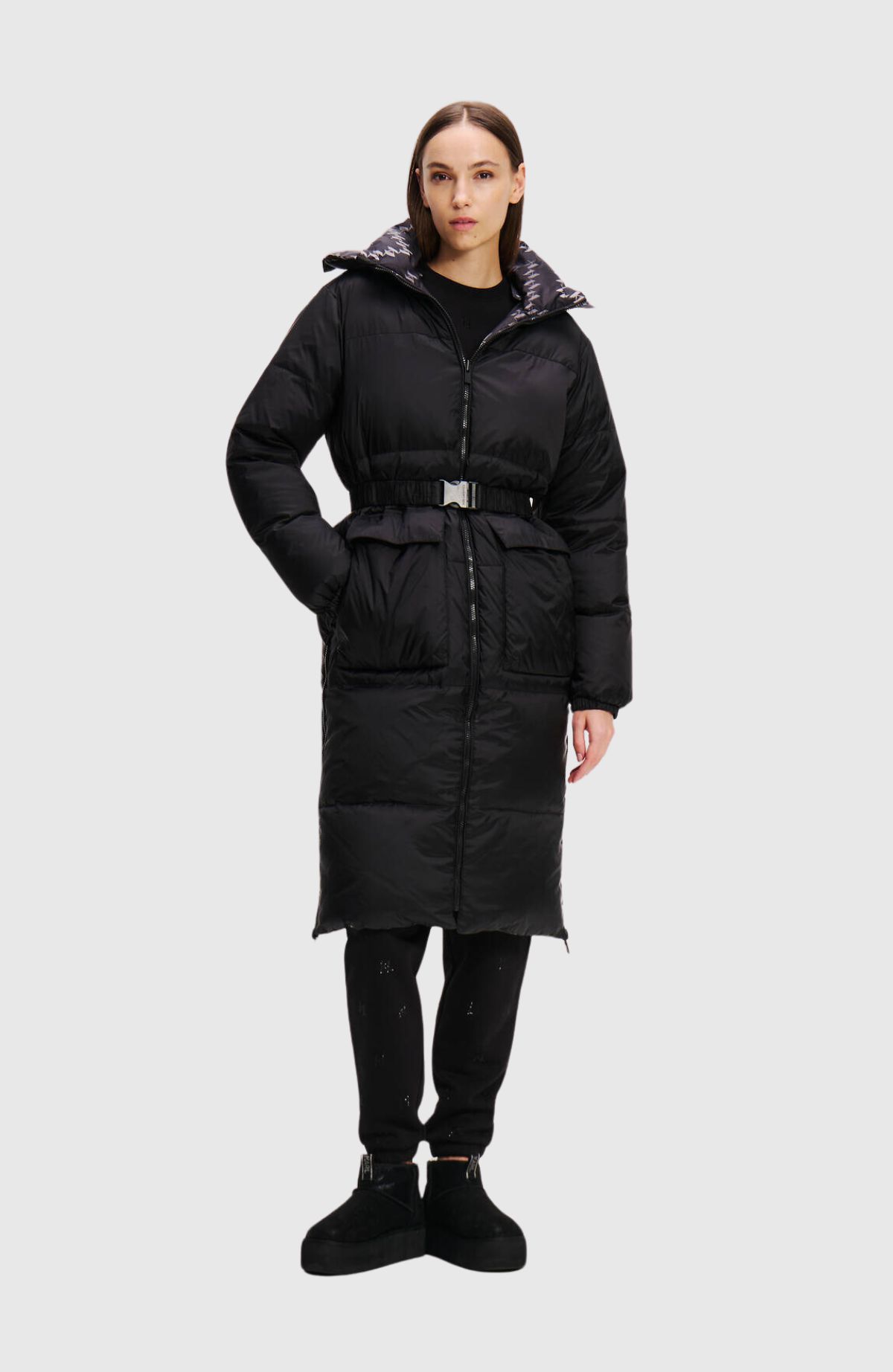 Reversible Long Down Coat