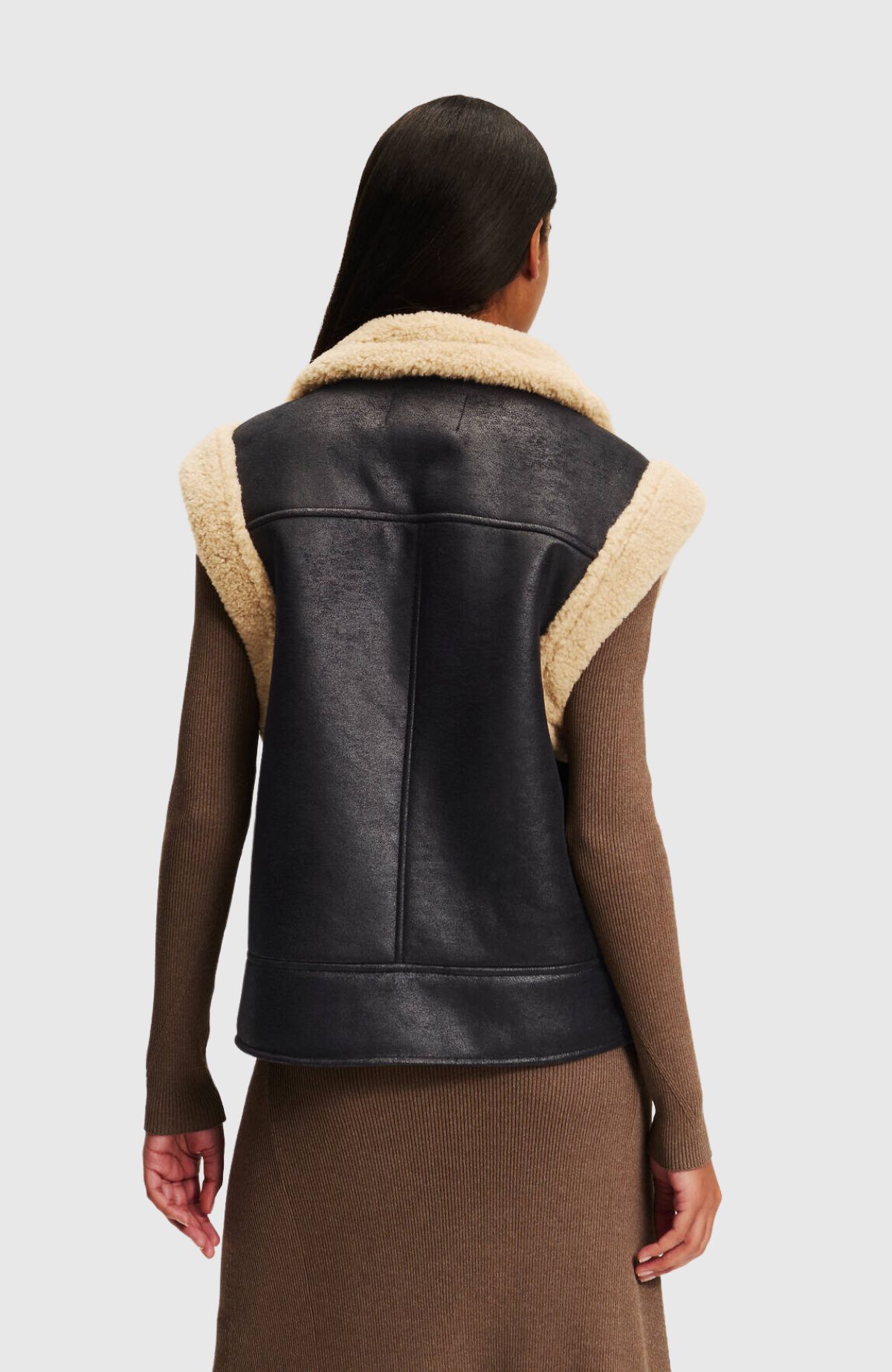 Faux Fur Suede Gilet