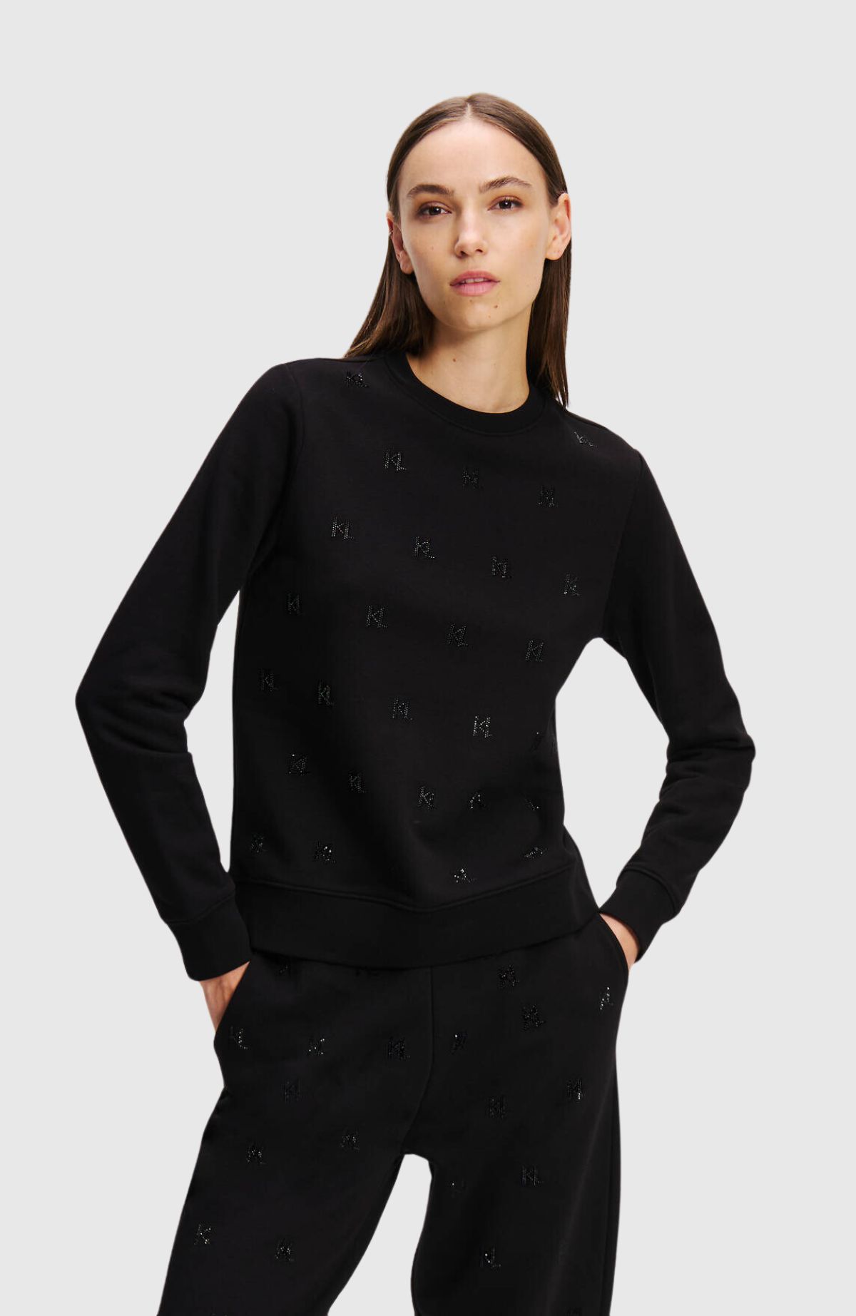 Kl Rhinestone Sweatshirt