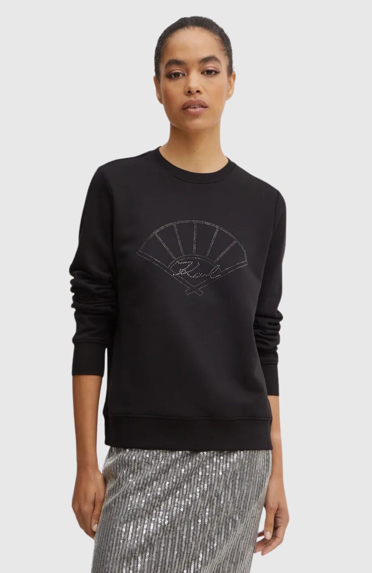 Fan Rhinestone Sweatshirt