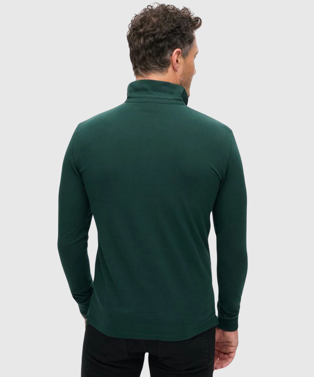 Cotton Long Sleeve Pique Polo