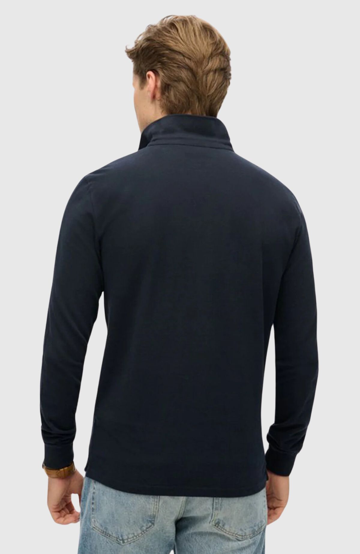 Cotton Long Sleeve Pique Polo