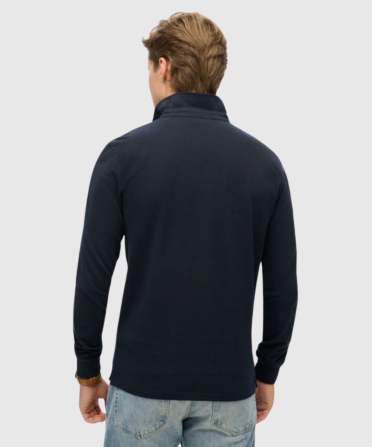 Cotton Long Sleeve Pique Polo