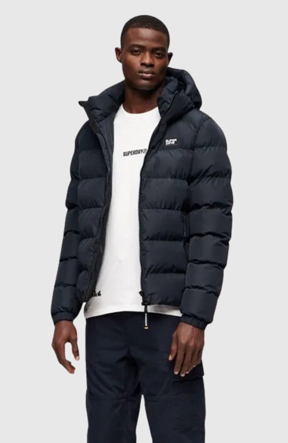 Hooded Sports Puffer Jacket