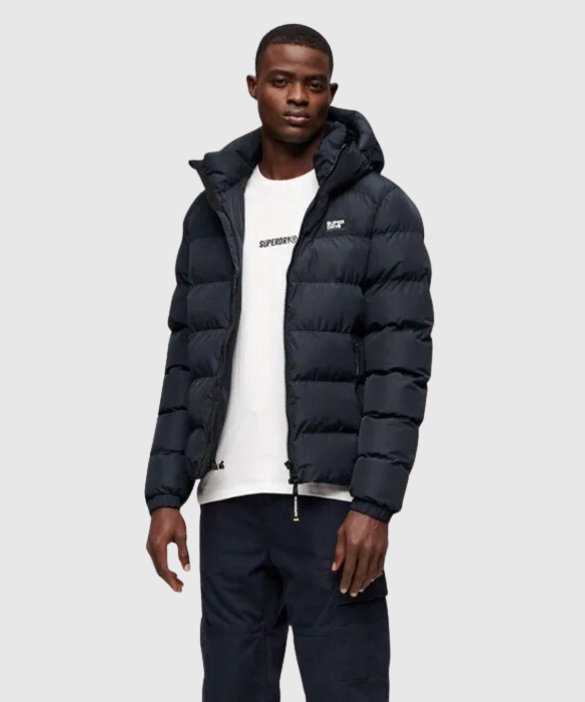 Hooded Sports Puffer Jacket