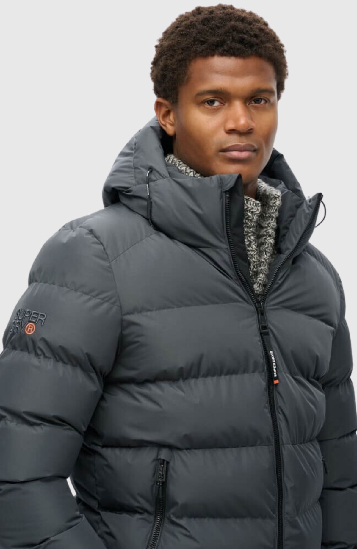 Hooded Sports Puffer Jacket