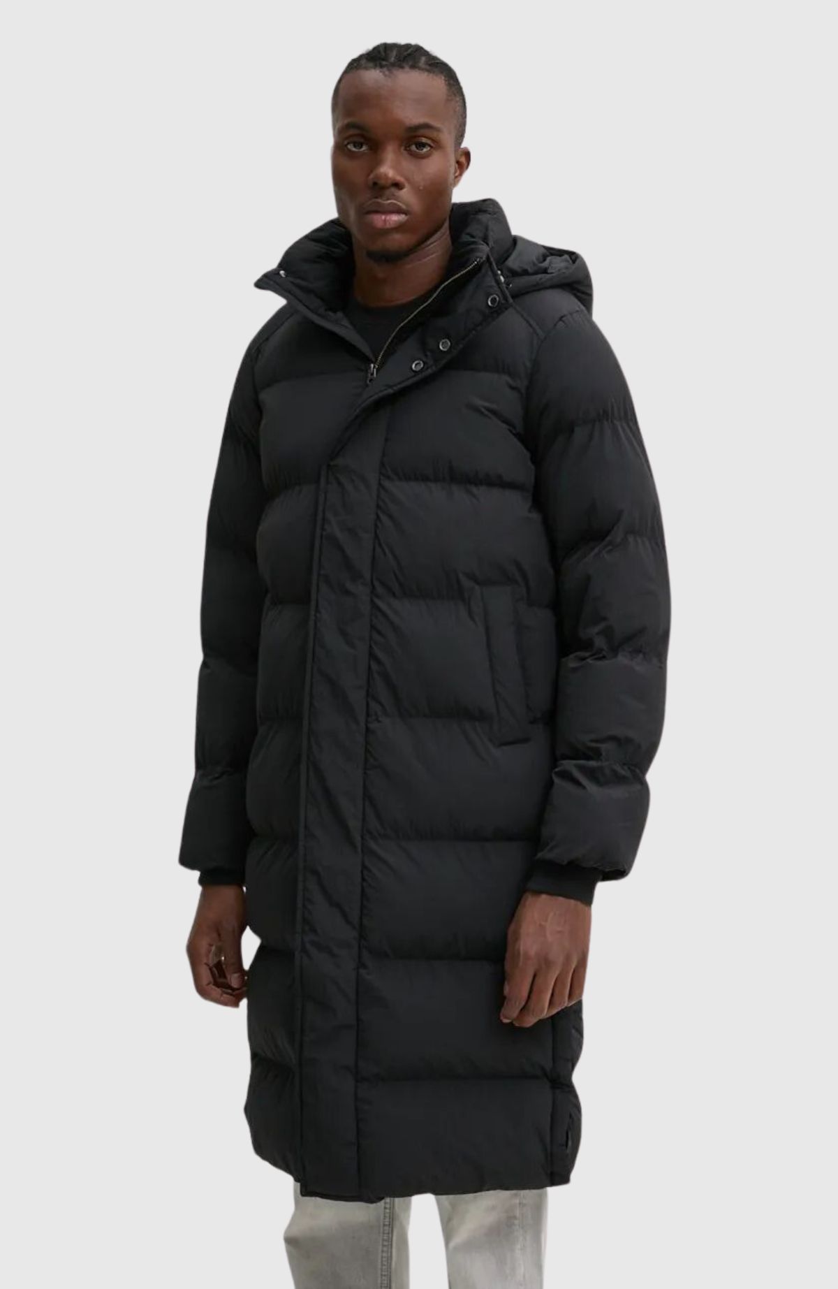 Hooded Longline Puffer Jacket