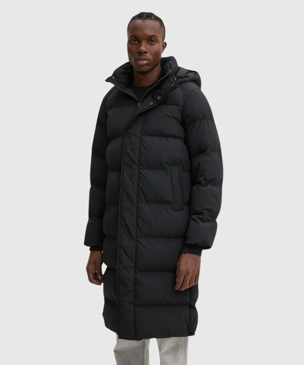 Hooded Longline Puffer Jacket