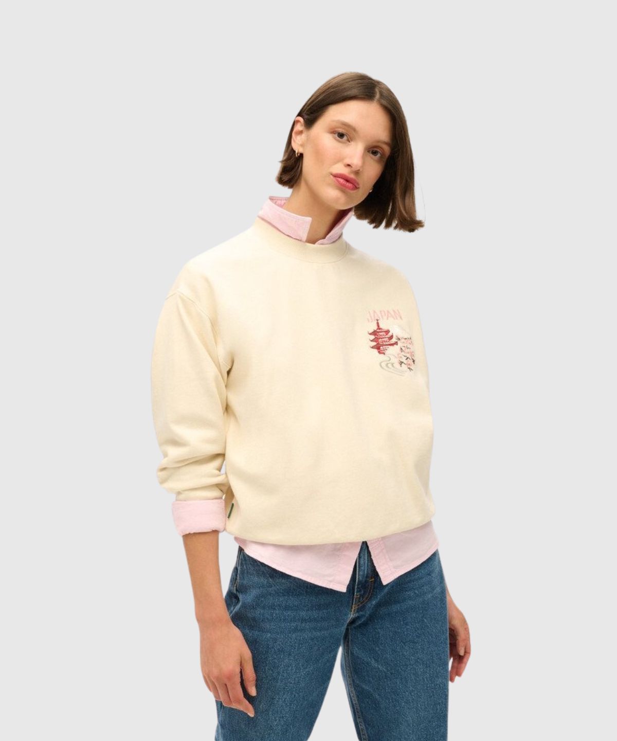 Suika Embroidered Loose Sweat