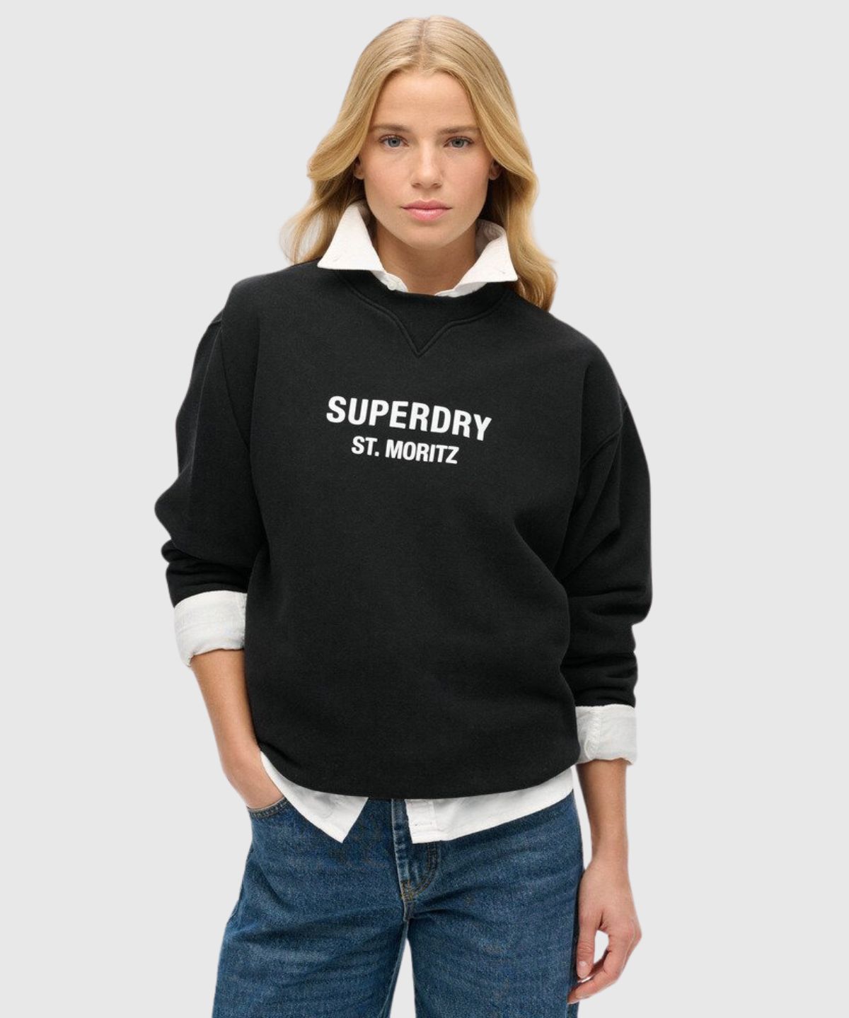 Sport Luxe Loose Crew Sweat