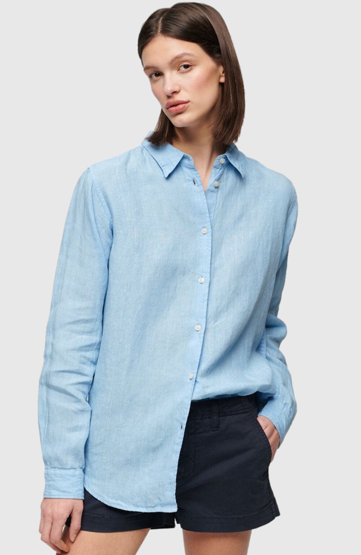 Casual Linen Boyfriend Shirt