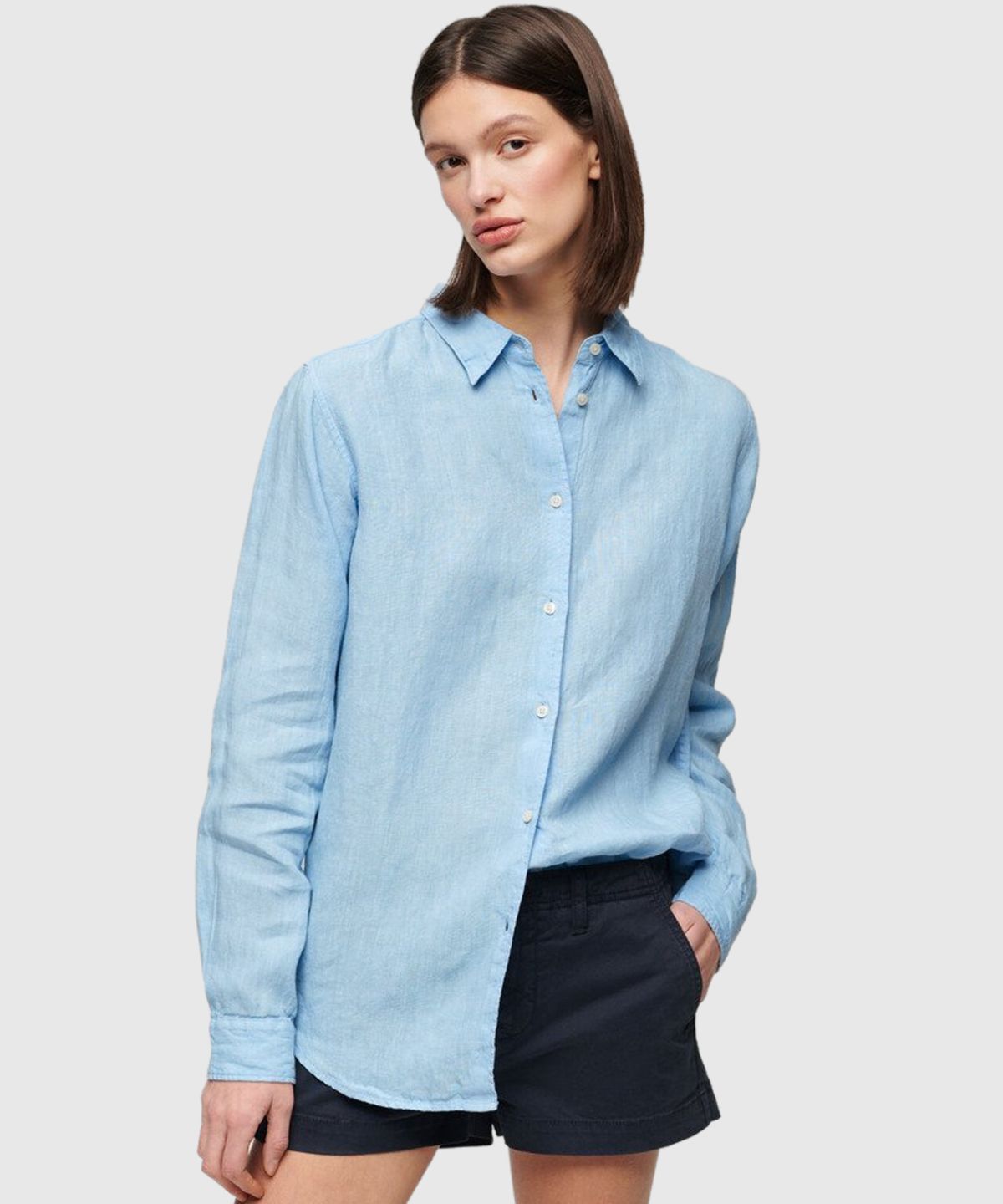 Casual Linen Boyfriend Shirt