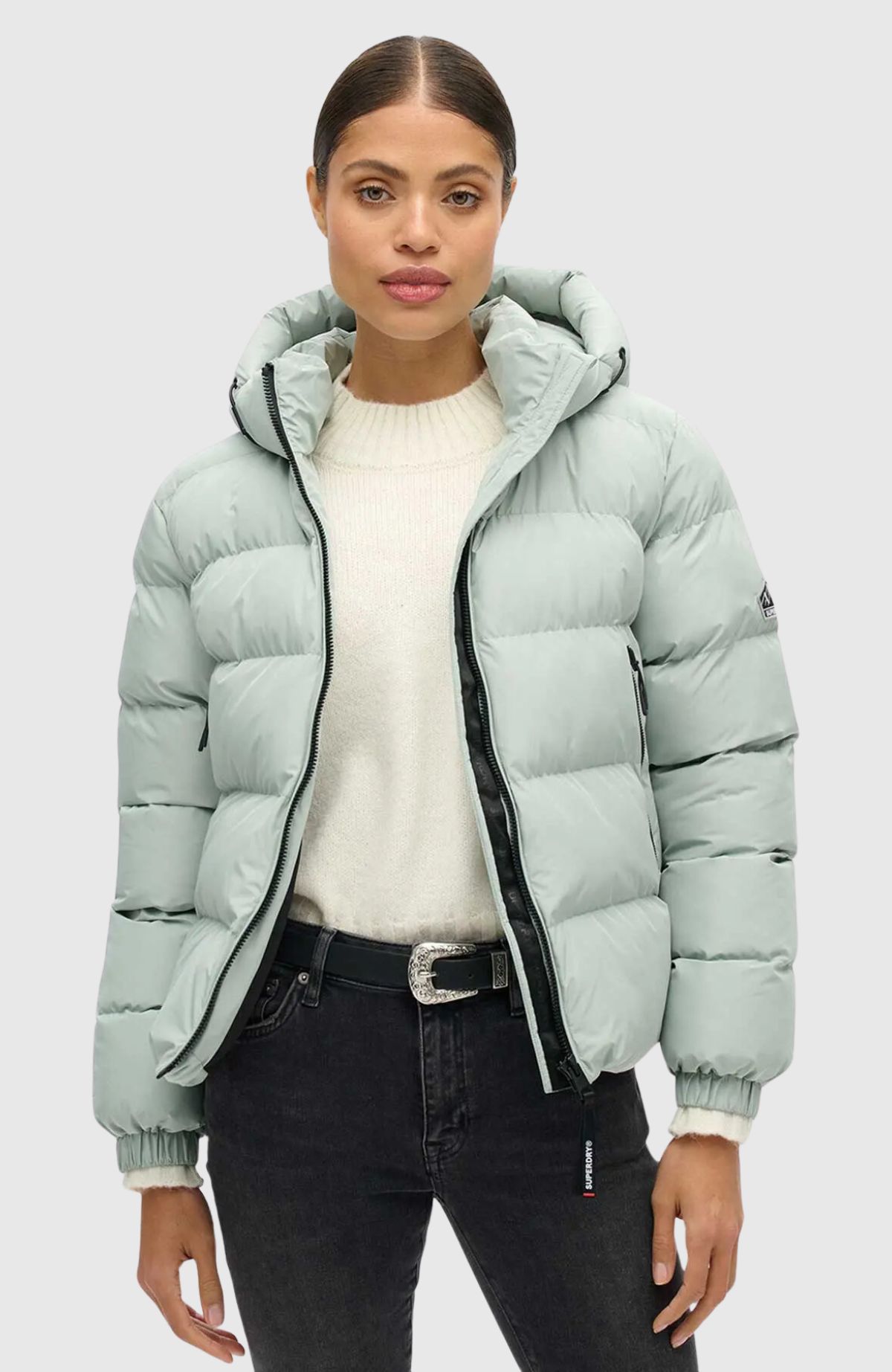 Hooded Sports Puffer Jacket