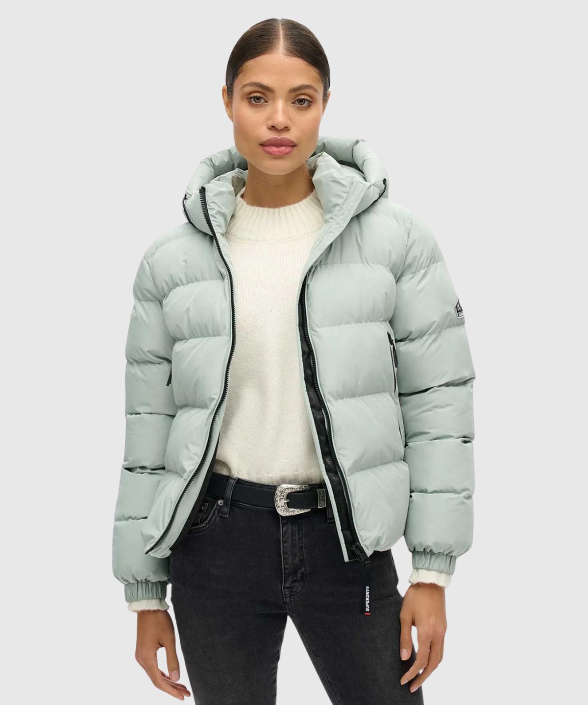 Hooded Sports Puffer Jacket