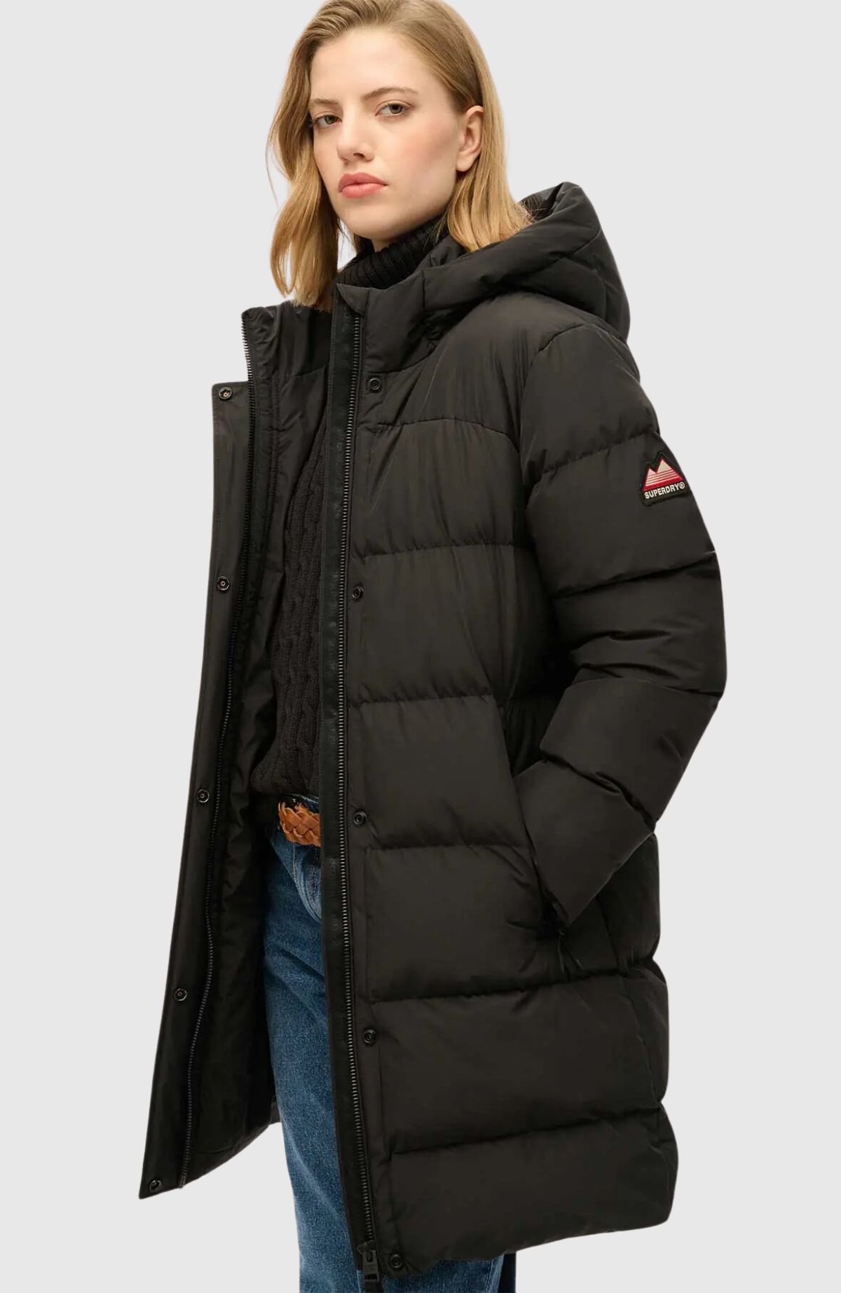 Hooded Sports Puffer Mid Jkt