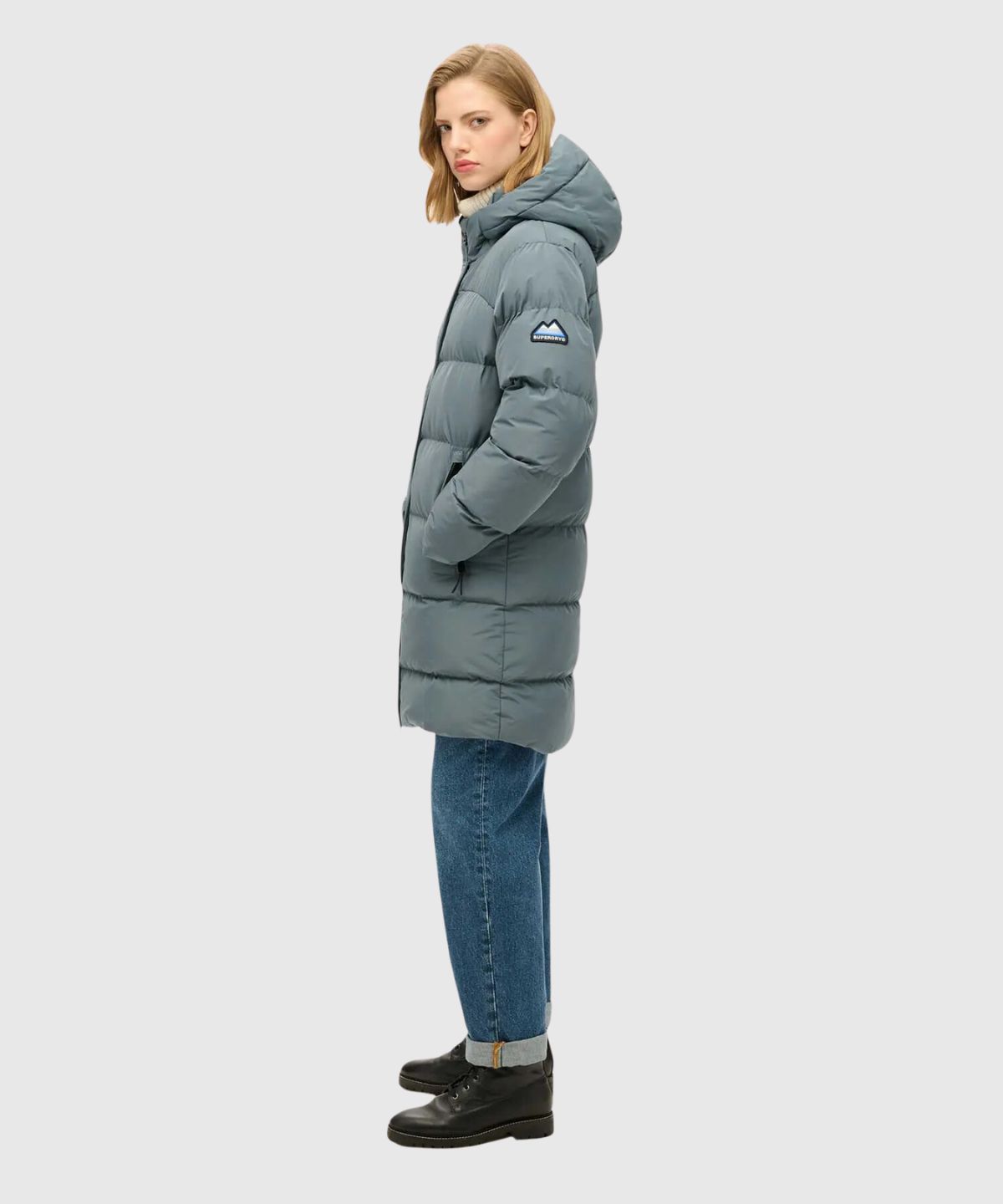 Hooded Sports Puffer Mid Jkt