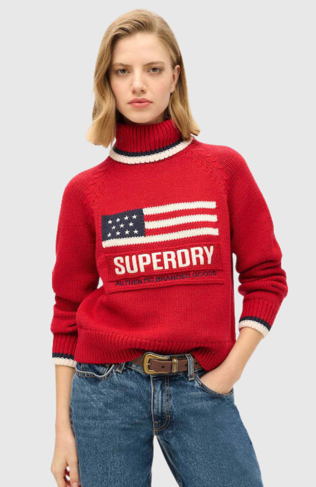 Americana Roll Neck Knit