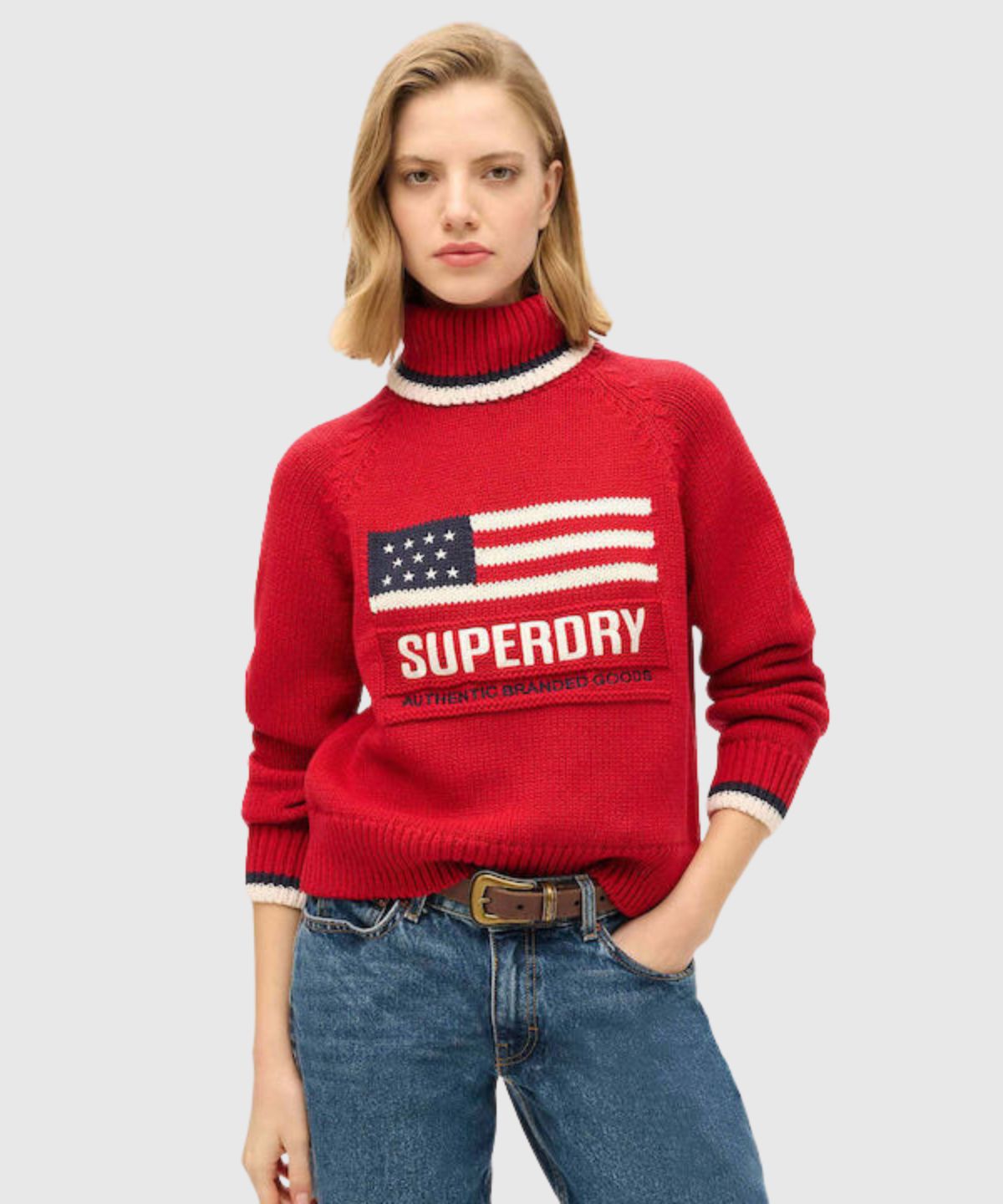 Americana Roll Neck Knit