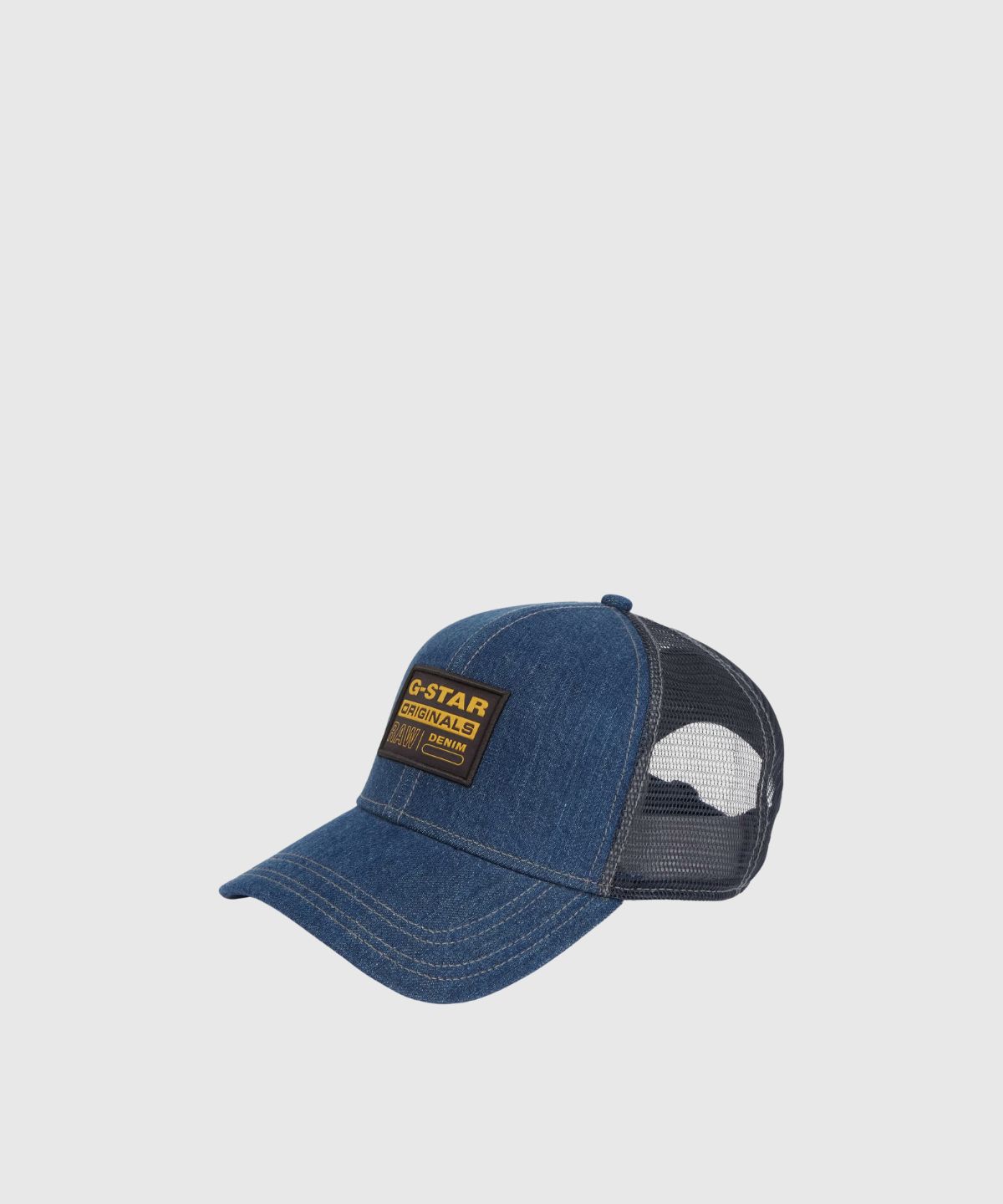 Denim Embro Baseball Trucker Cap