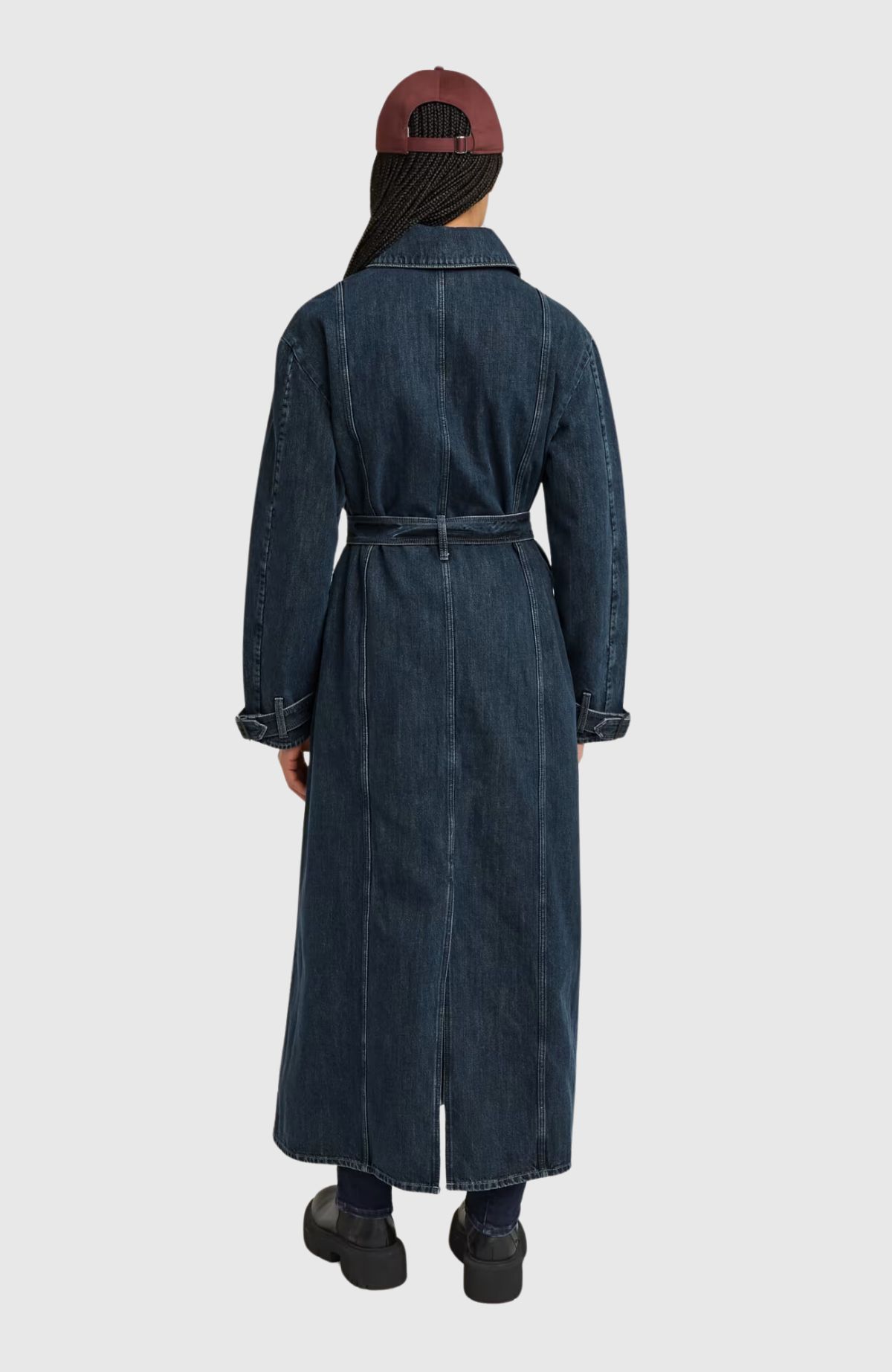 Long Biker trench wmn